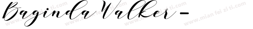 Baginda Walker字体转换